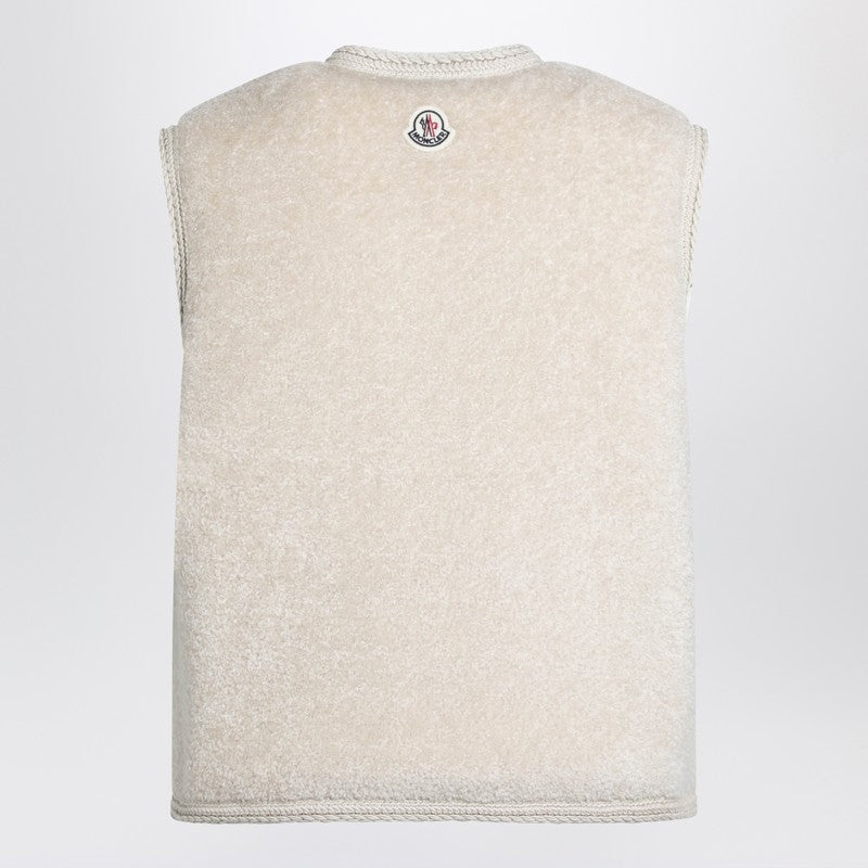 Mimosa gilet in teddy-effect fleece