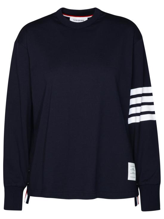 DIAGONAL ARMBAND COTTON LONG SLEEVE T-SHIRT