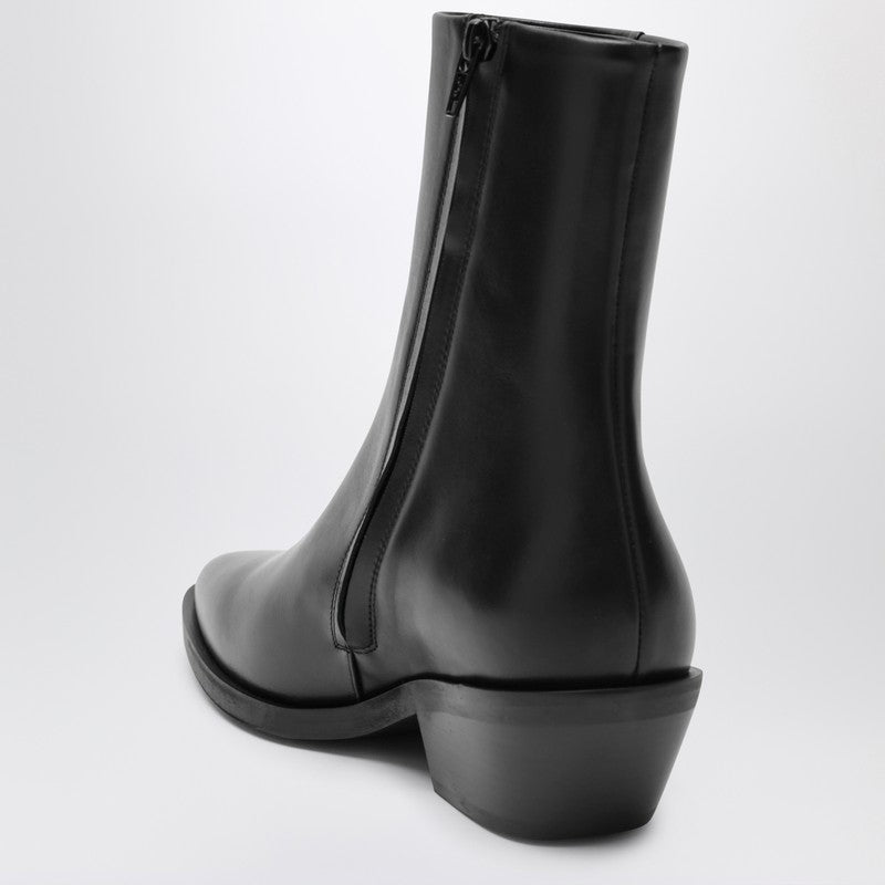 The Hudson black leather ankle boots