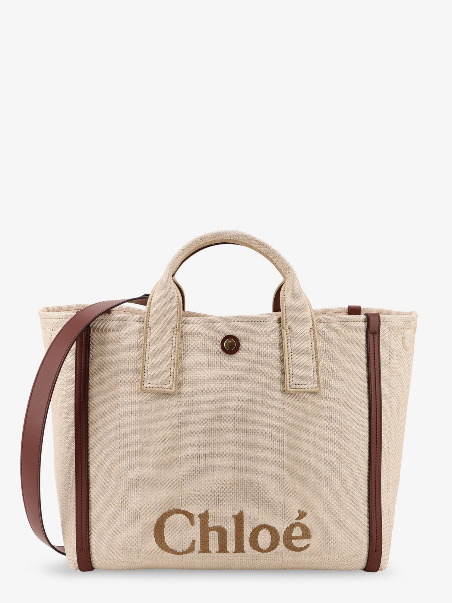 chloe'-chloè-carry-canvas-shoulder-bag-with-logo-embroidery