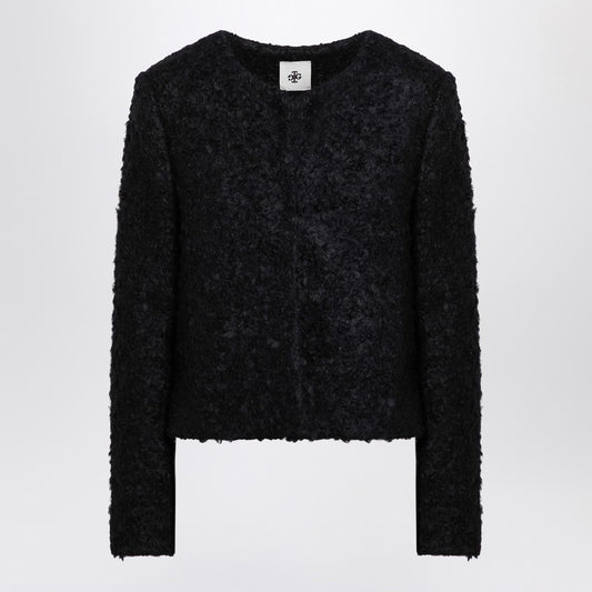 Recycled Wool Blend Black Vienna Jacket