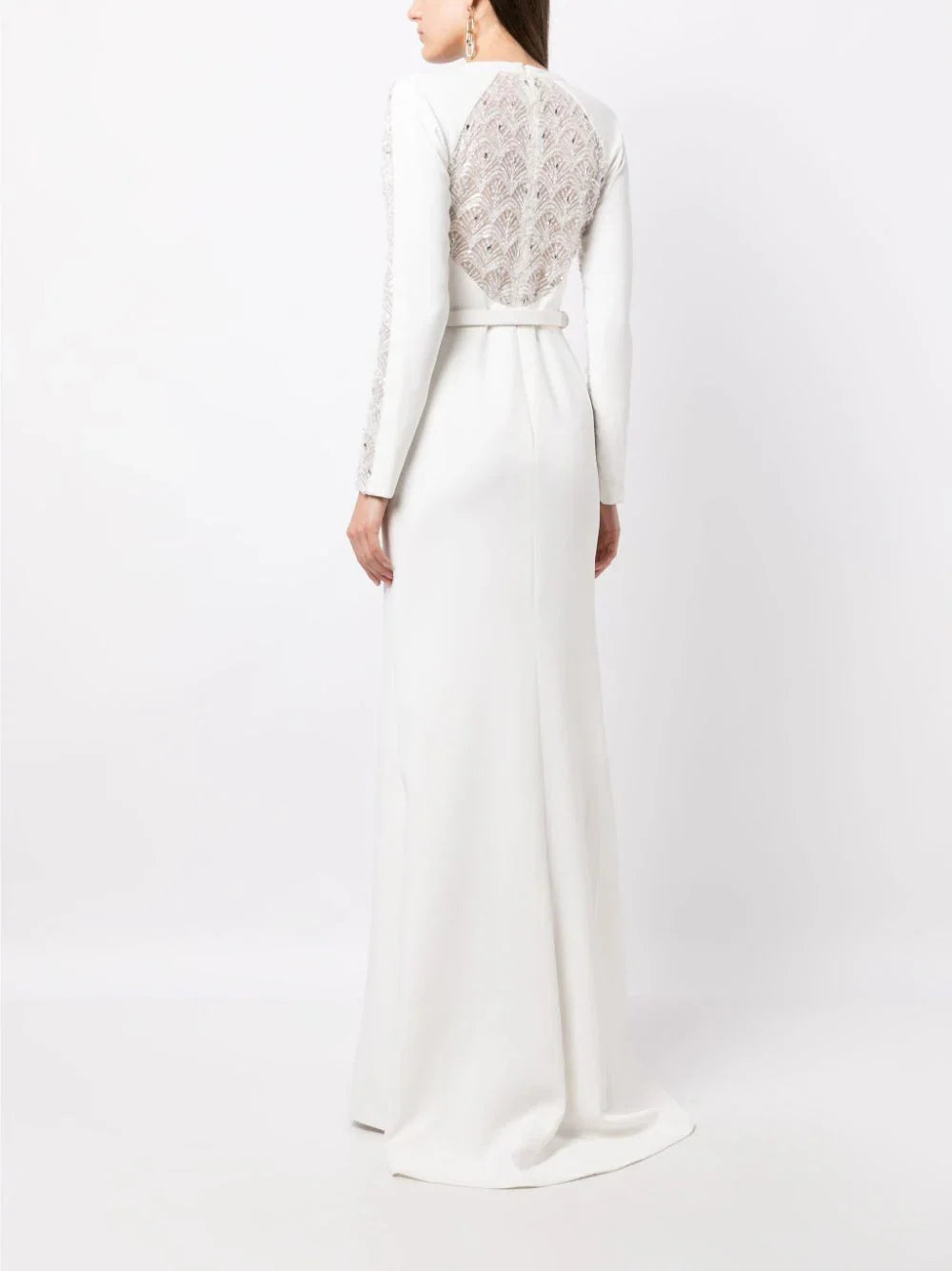 beaded long crepe dress-rtwss23-37offwhite44
