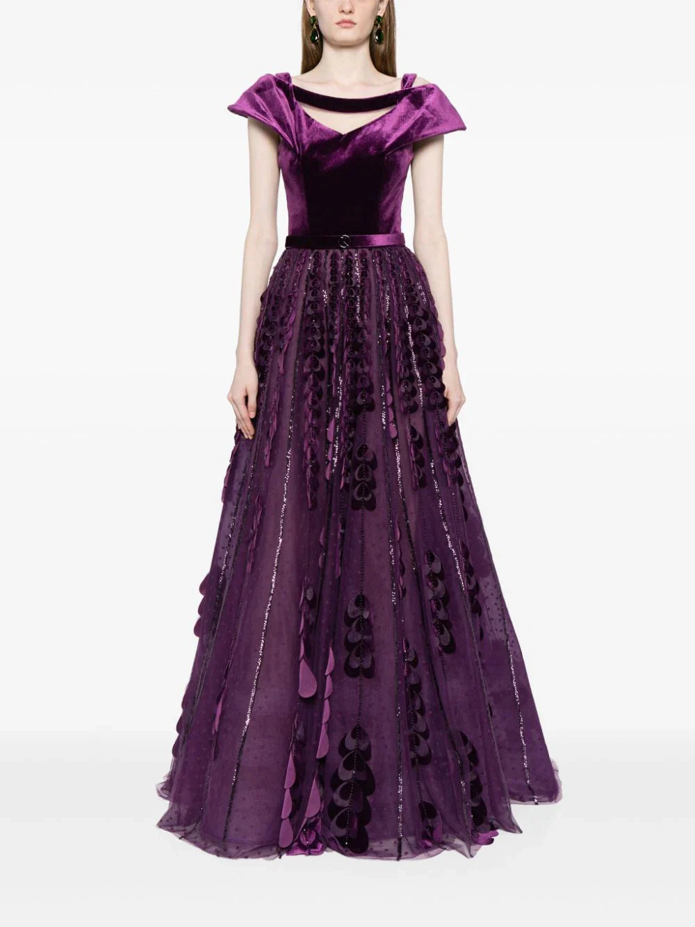 beaded-tulle-skirt-with-velvet-bodysuit-rtwfw23-6