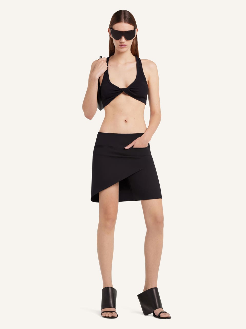 INFINITY CREPE MINI SKIRT