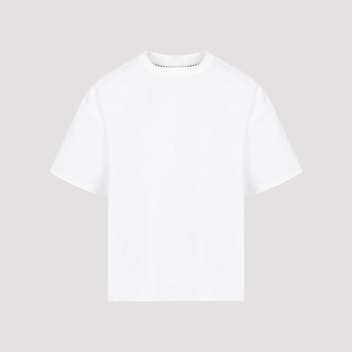 double layer striped cotton t-shirt-image-1