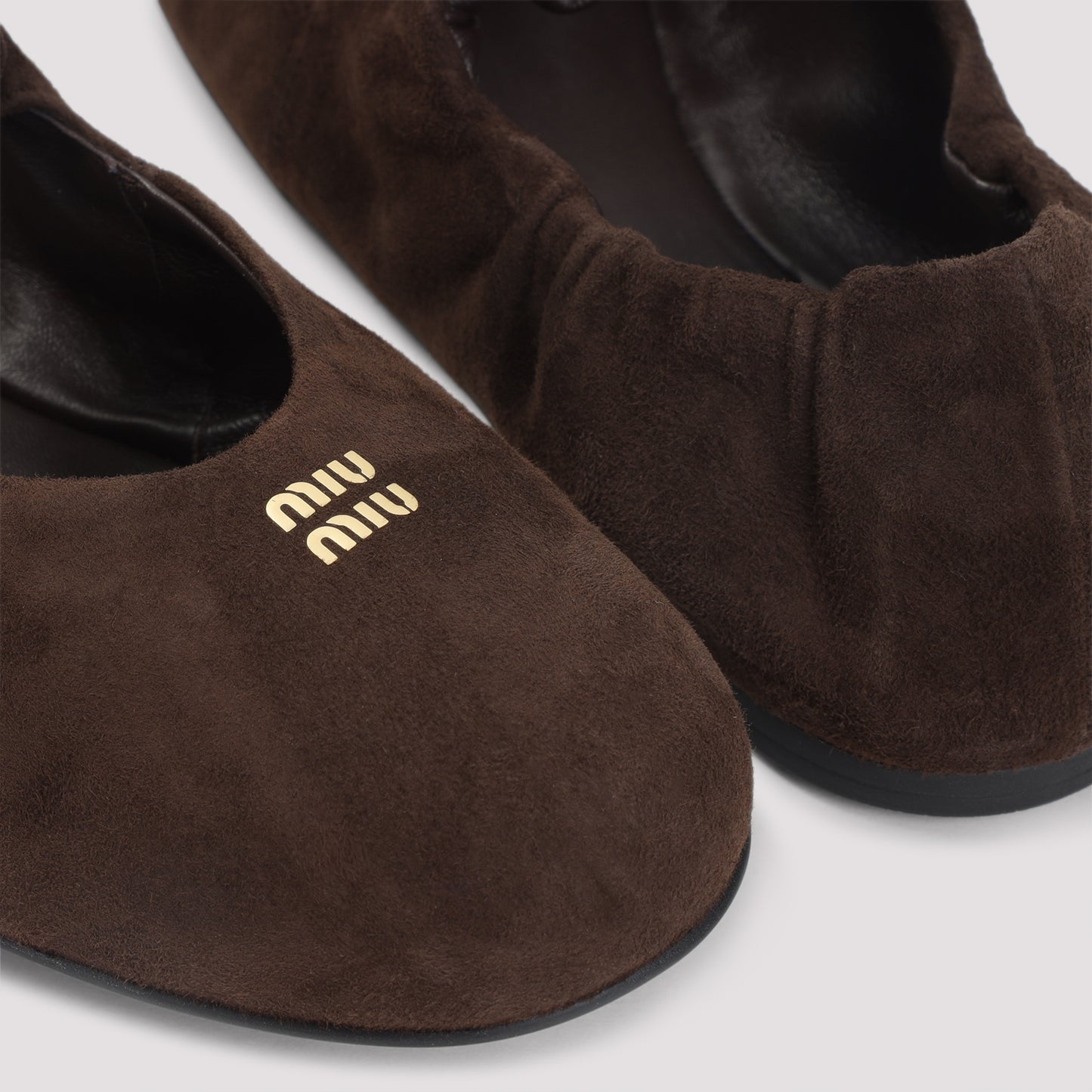 Testa di Moro Brown Lamb Leather Ballerinas