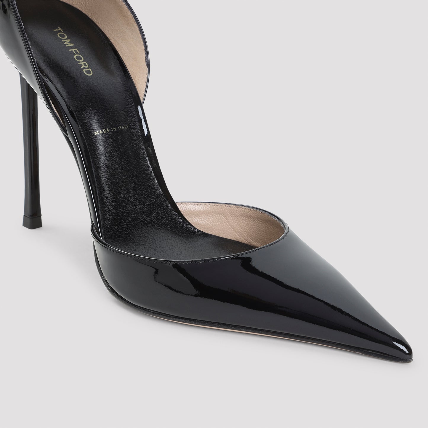 Black Calf Leather Pumps