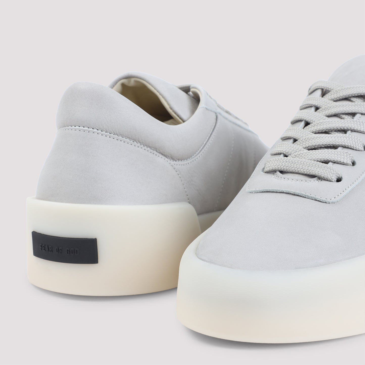 Light Grey Leather Aerobic Low Sneakers
