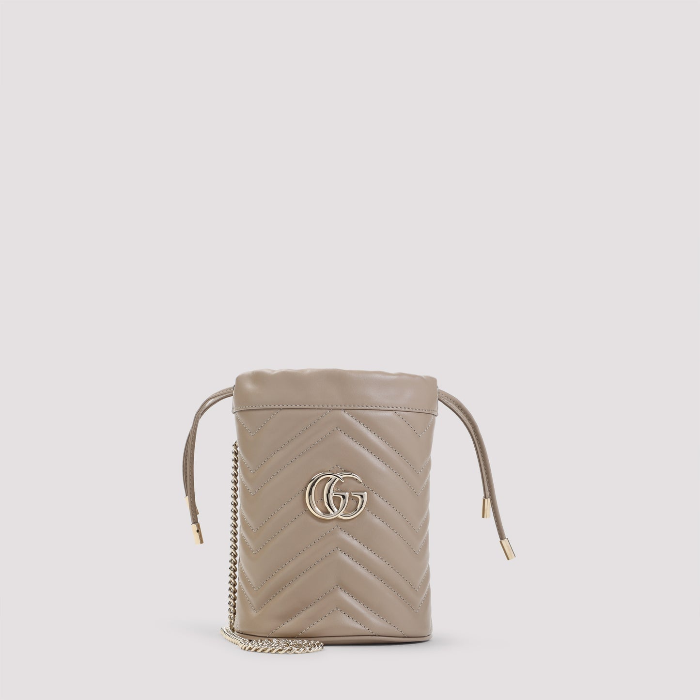 matelassé leather pouch-image-1