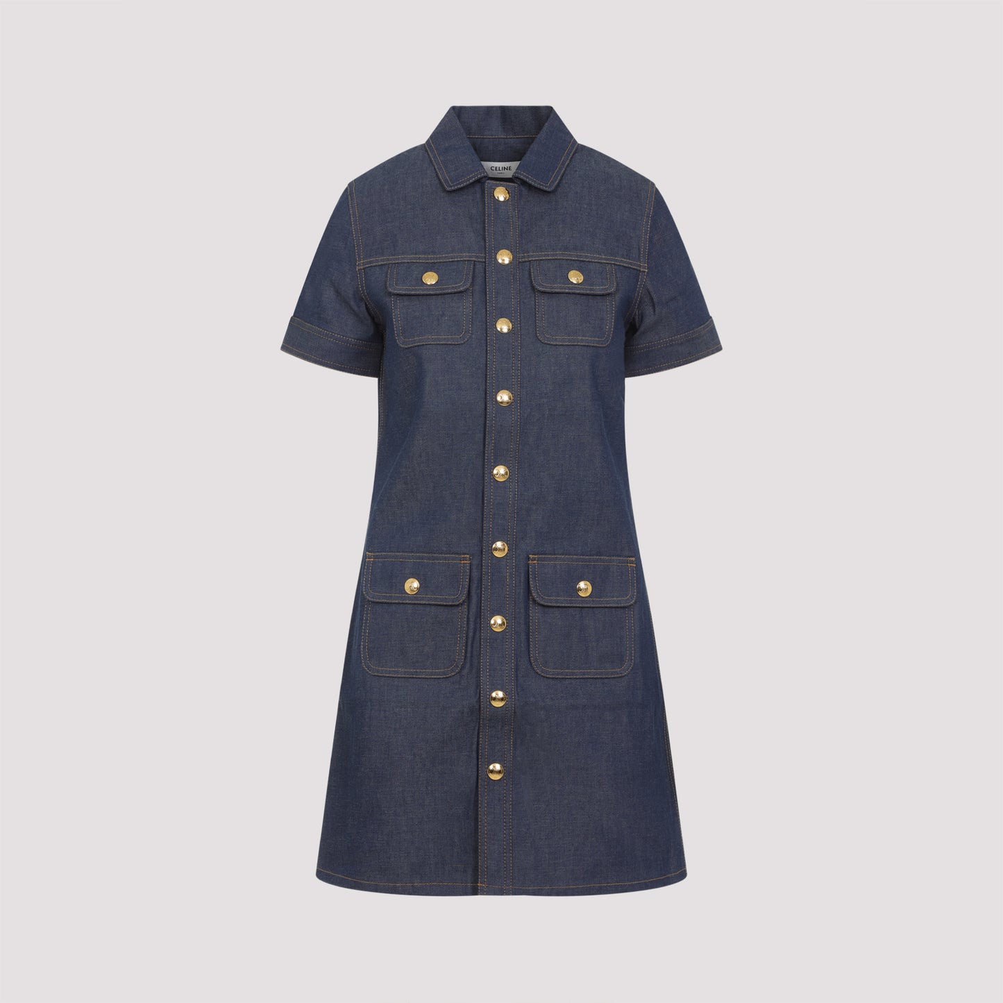 cotton mini dress-image-1