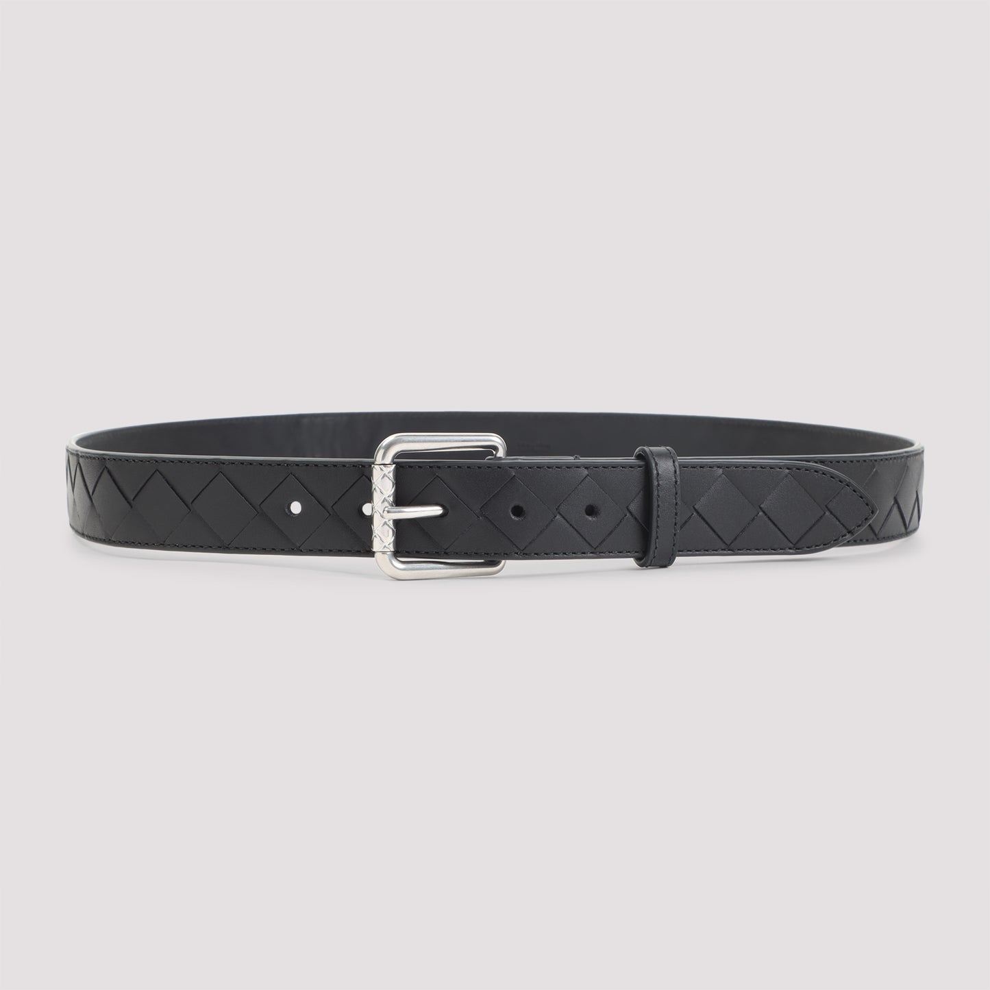 intrecciato leather belt-image-3