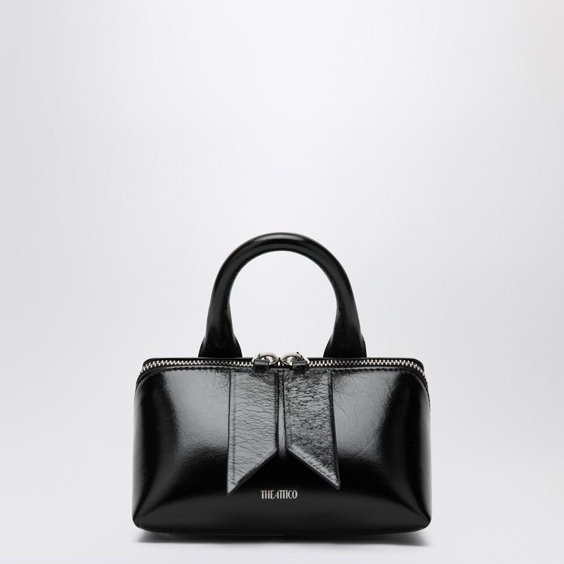 Black Crackled Leather Mini Bag Friday
