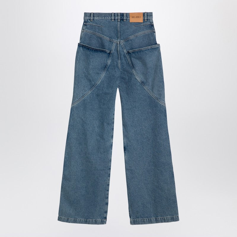 Sky Blue Baggy Jeans With Large Pockets
