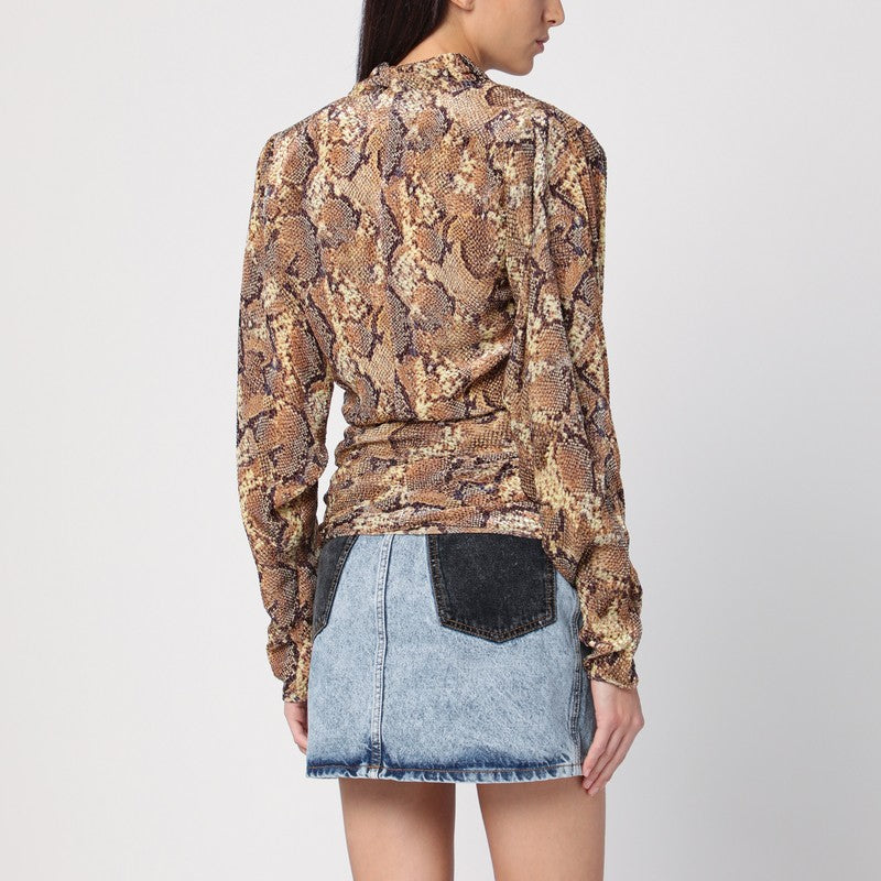 Snake Print Marlin Blouse