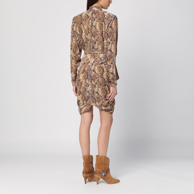 Cleora Snake Print Dress