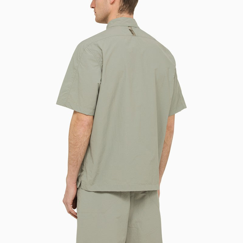 Shadow grey Pete shirt in nylon and cotton