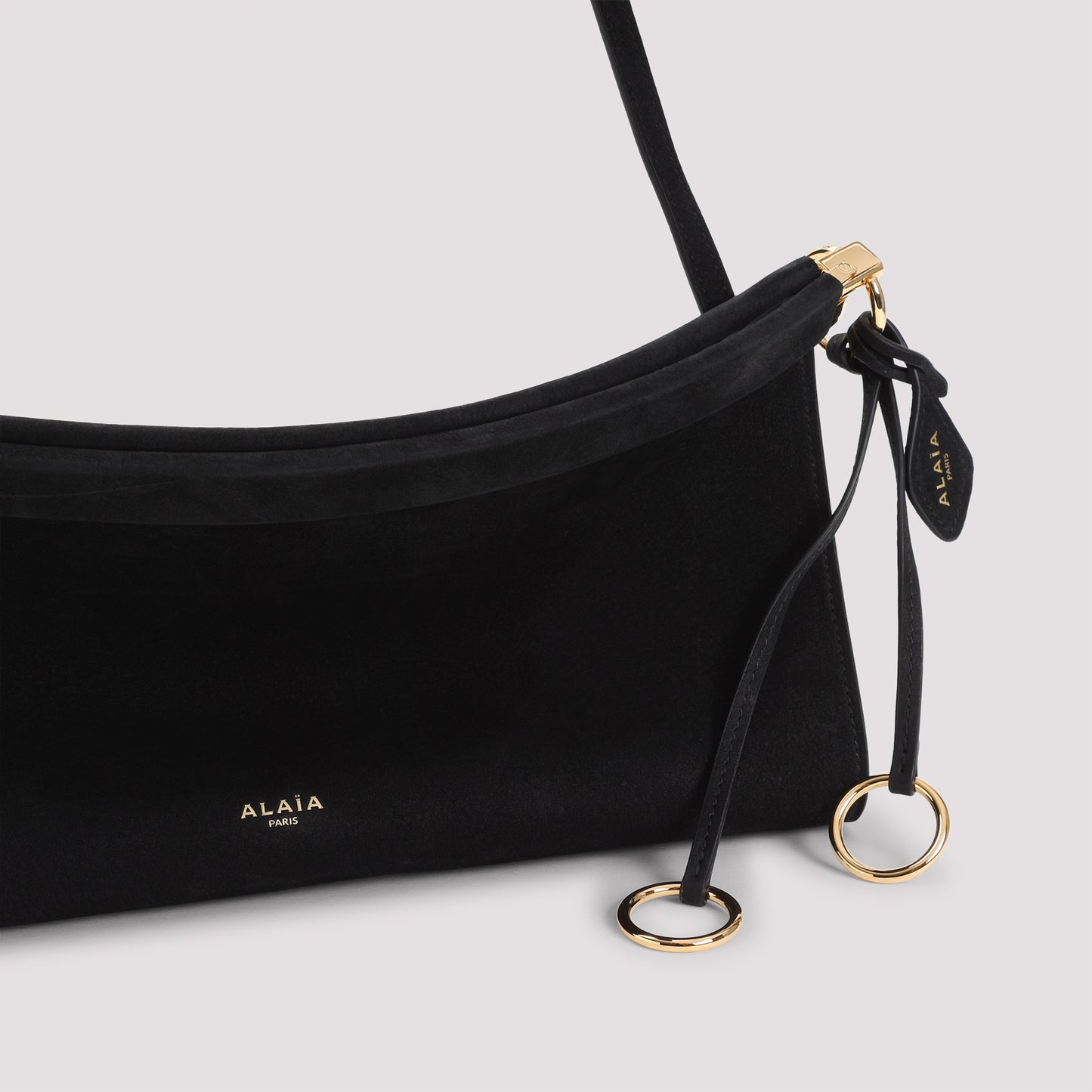 Black East West M Nabuk Shoulder Bag