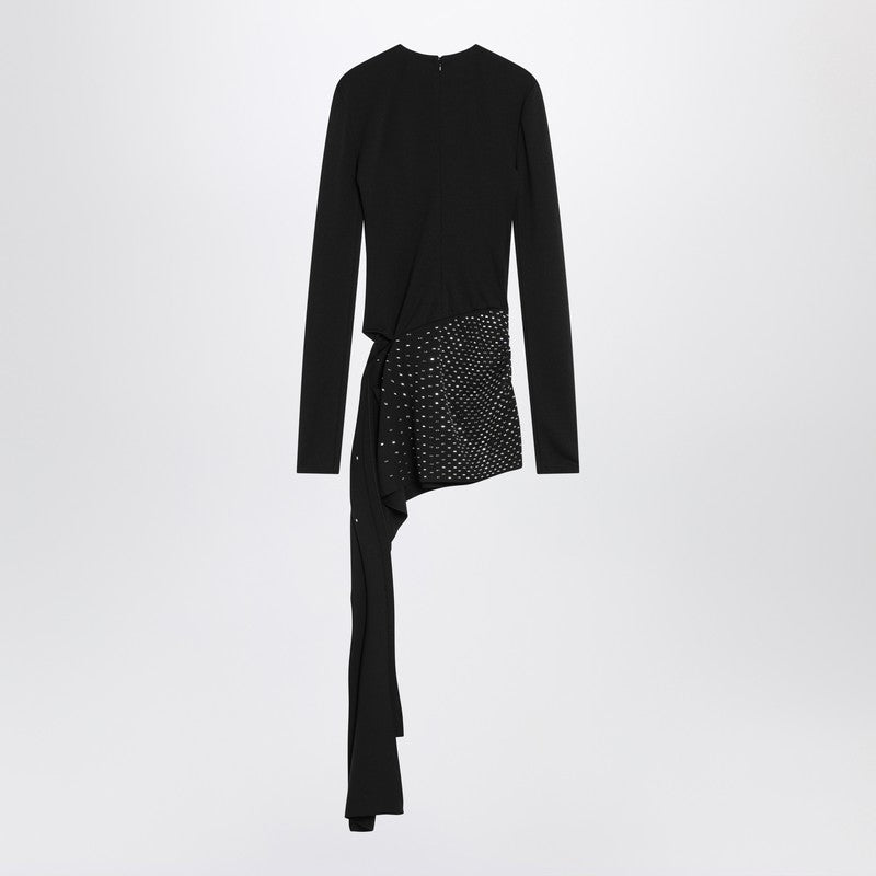 Mini Black Dress With Thermostrass