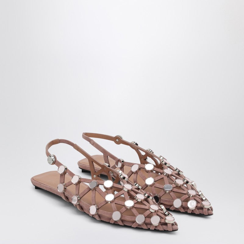 Mud Coloured Grid Ballerina