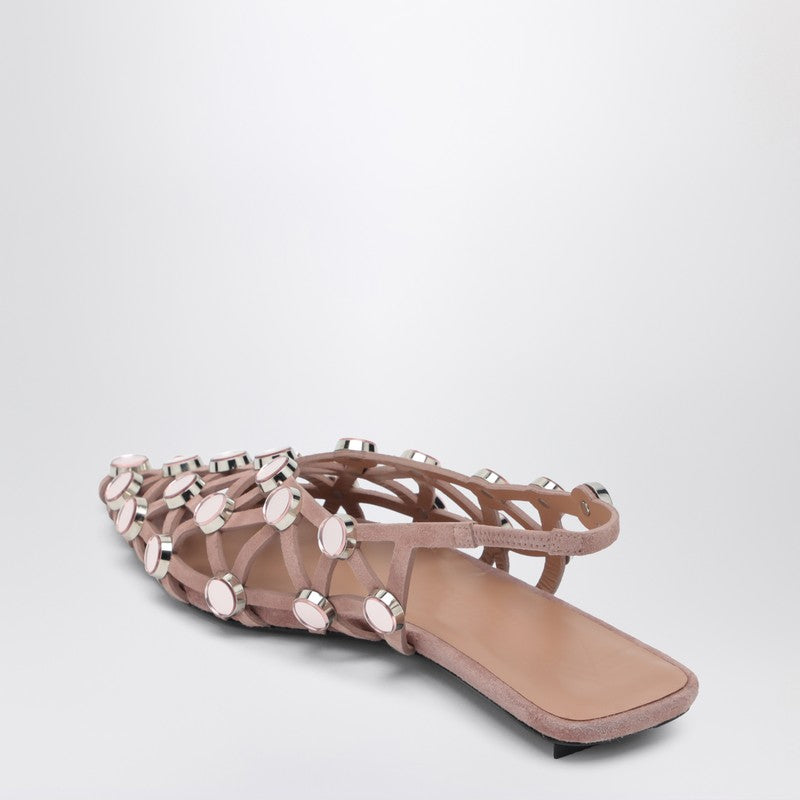 Mud Coloured Grid Ballerina