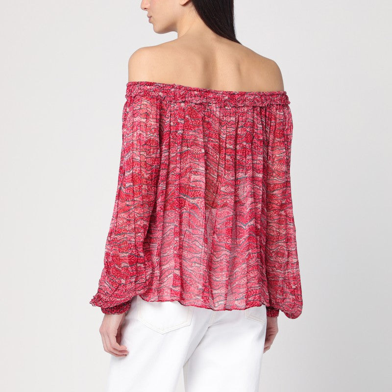 Top Red Vutti With Print