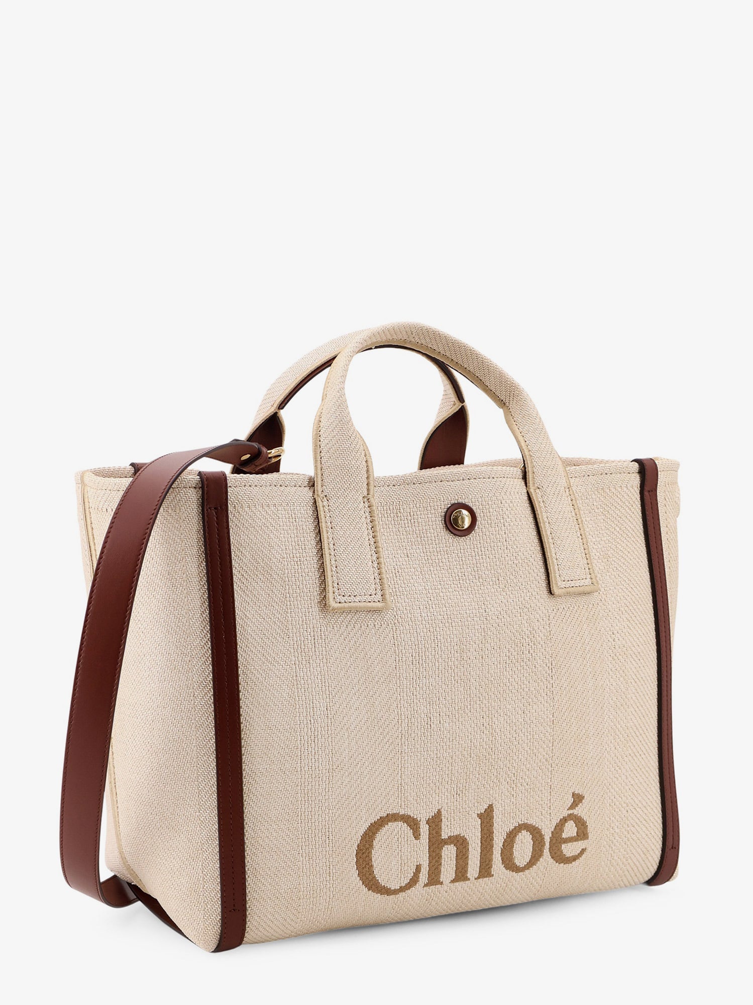 chloe'-chloè-carry-canvas-shoulder-bag-with-logo-embroidery