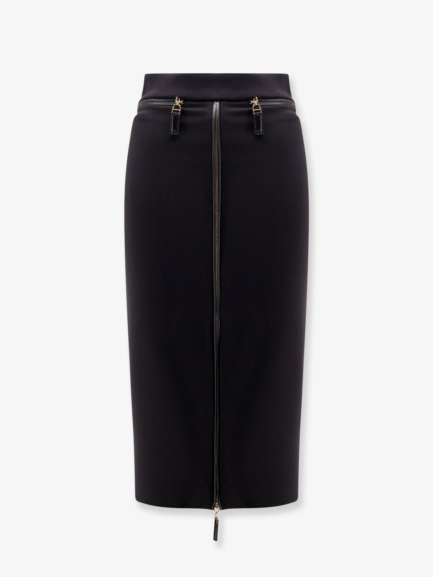 elisabetta-franchi-satin-pencil-skirt