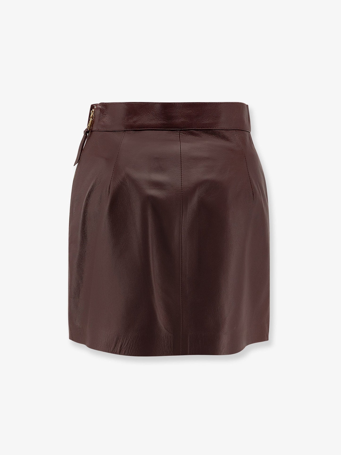 elisabetta-franchi-leather-miniskirt