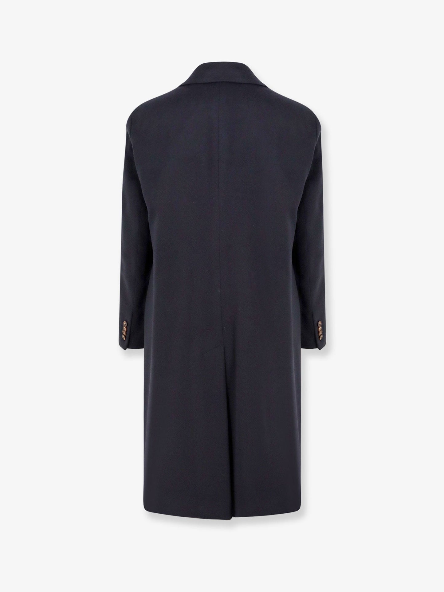 Cashmere coat with satin lining