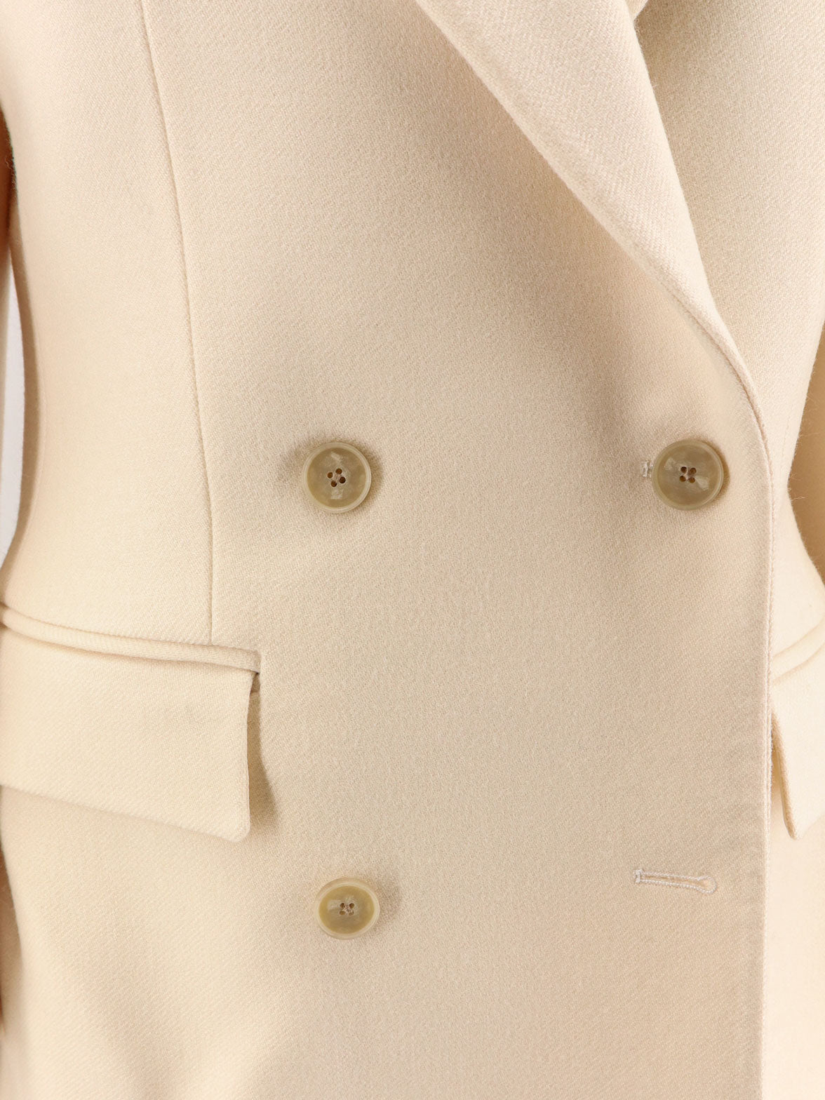 Hourglass wool double-breasted coat