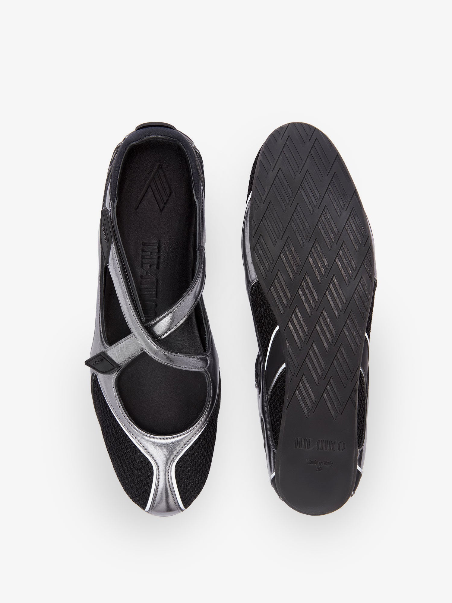 the-attico-floor-01-mesh-and-leather-ballerinas-flat