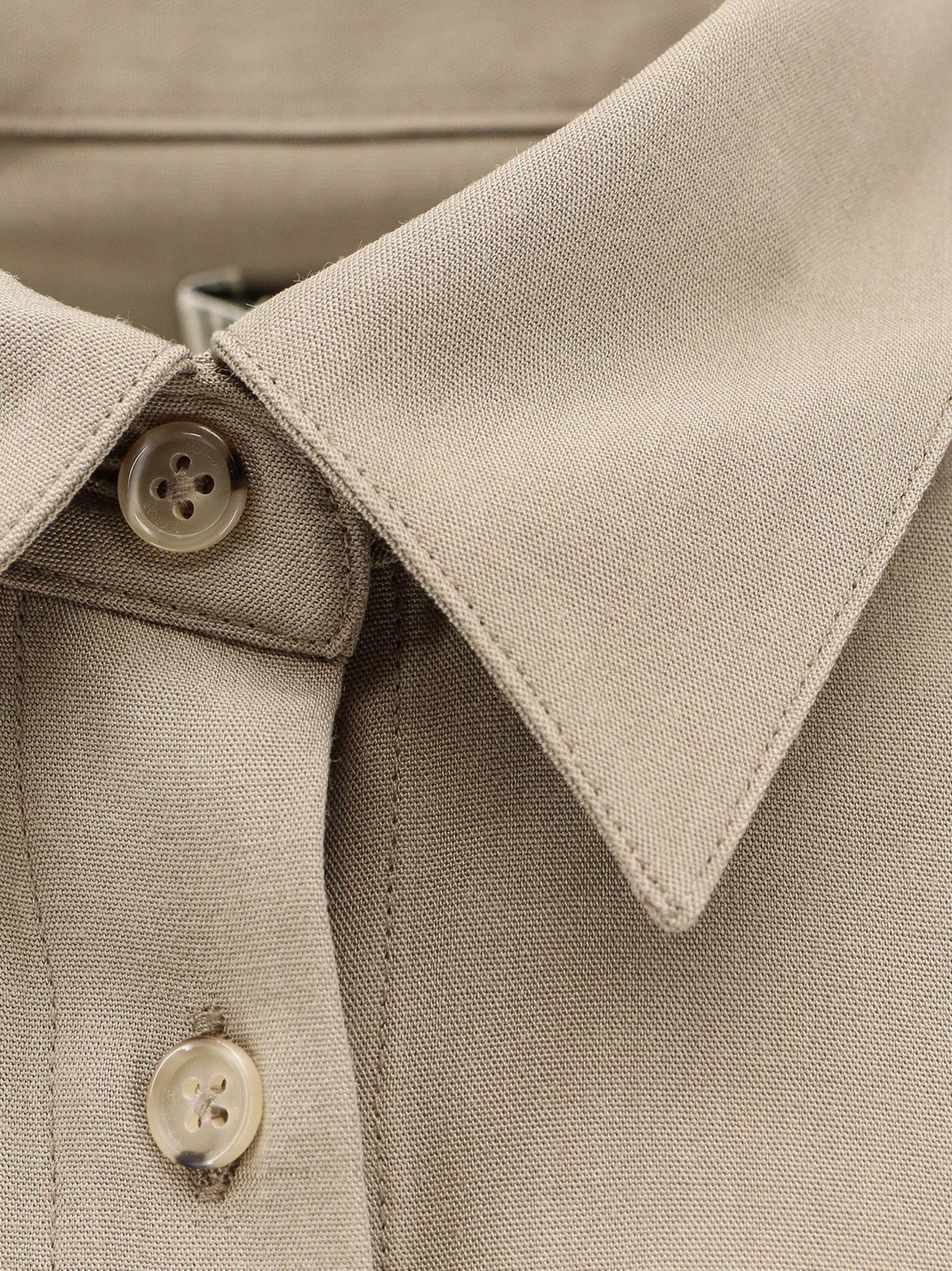 Viscose and wool shirt