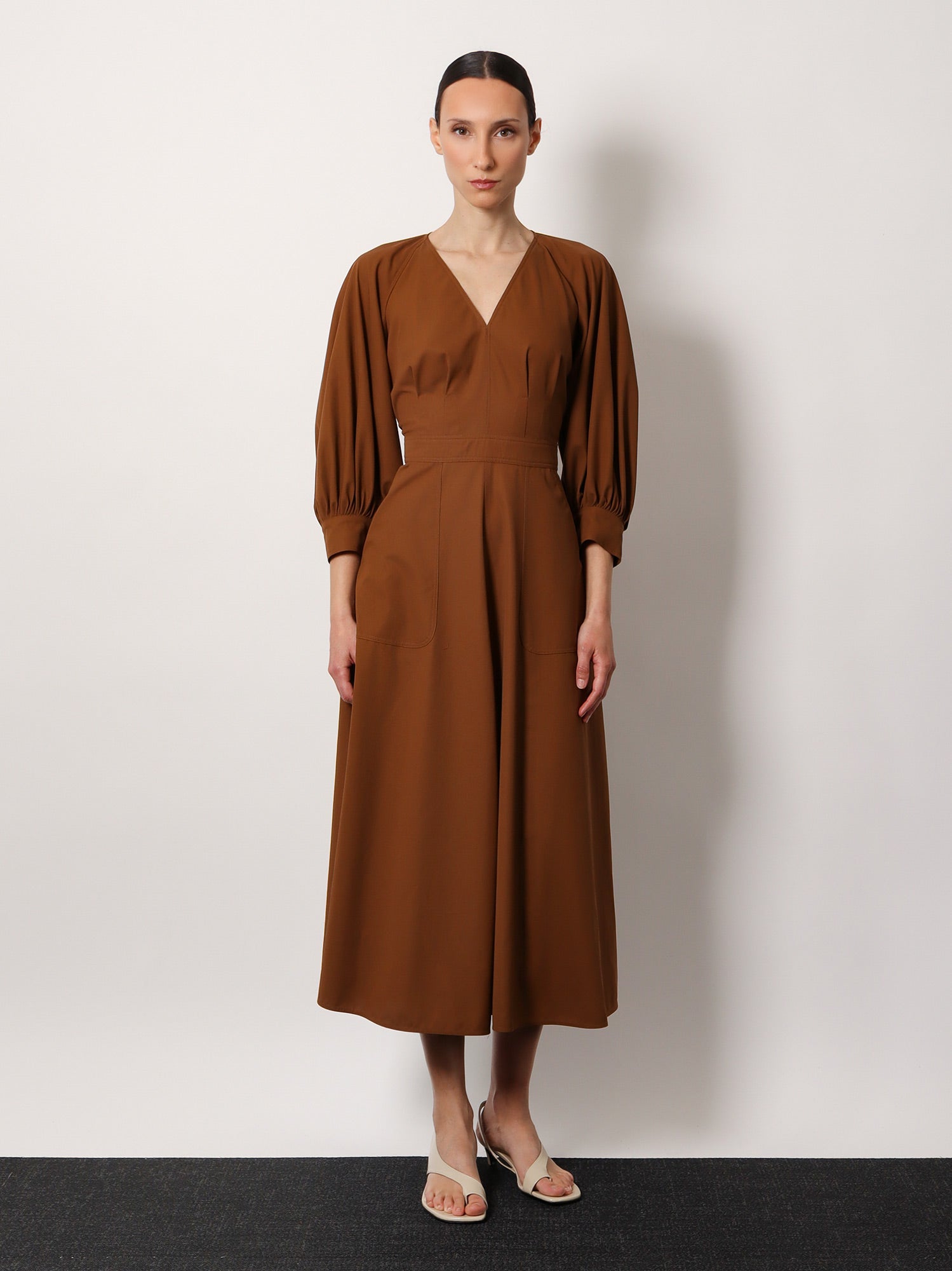 max-mara-pedaggi-cotton-midi-dress