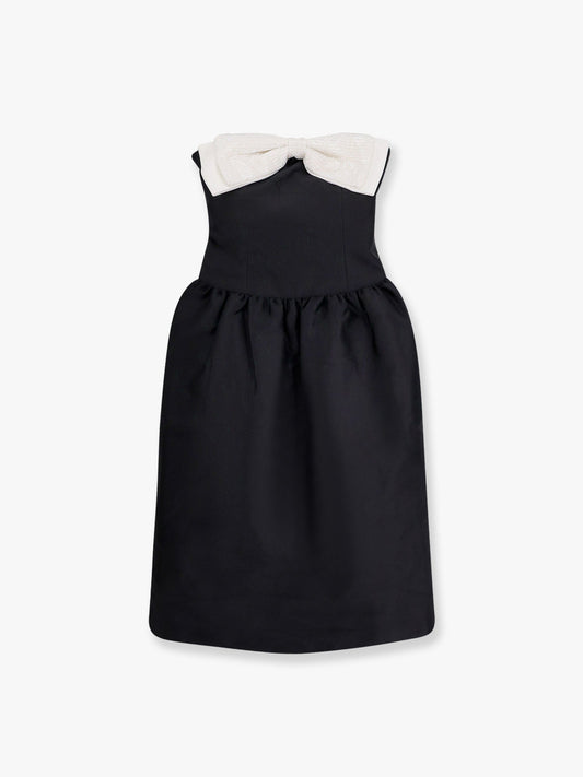 self-portrait-taffeta'-décolleté-dress-with-maxi-bow