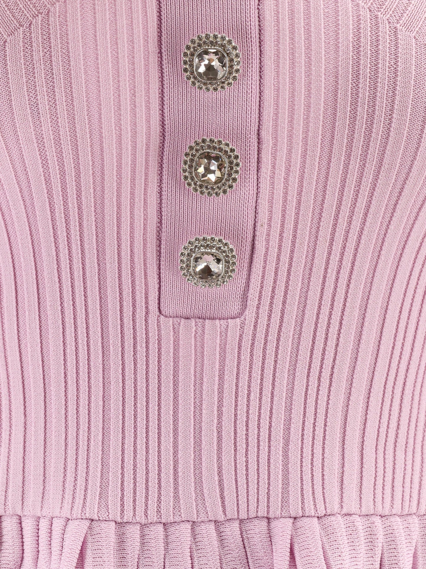 self-portrait-ribbed-knit-mini-dress-with-jewel-buttons