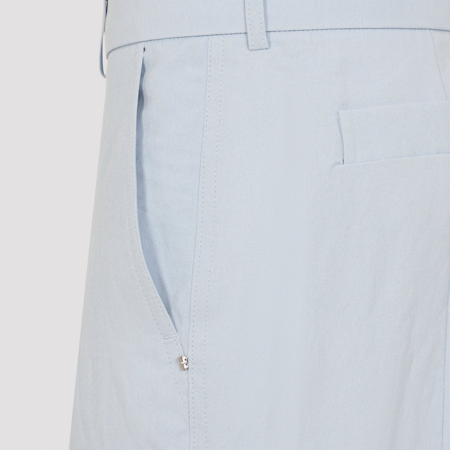 Light Blue Fragola Viscose Pants