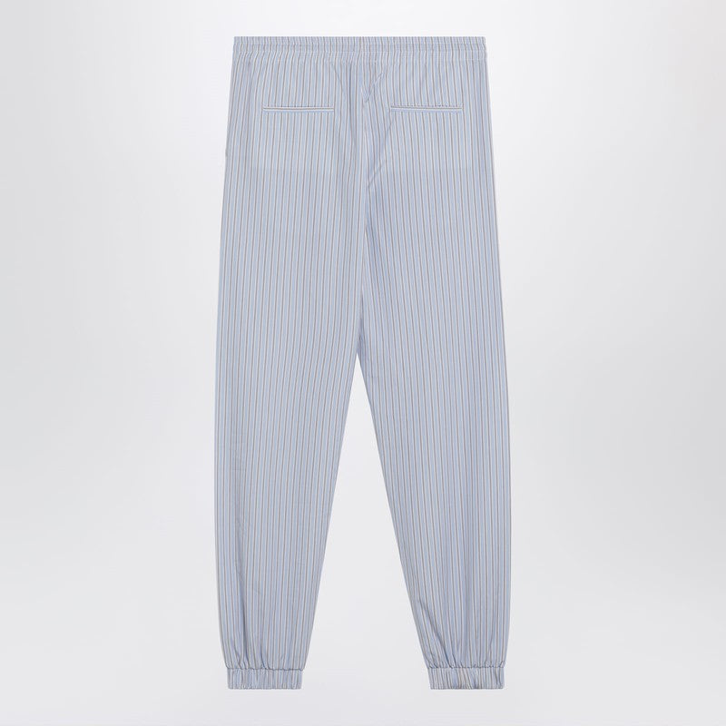 Light blue/white striped trousers