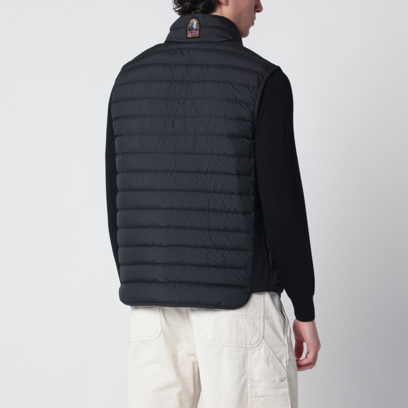Black quilted vest