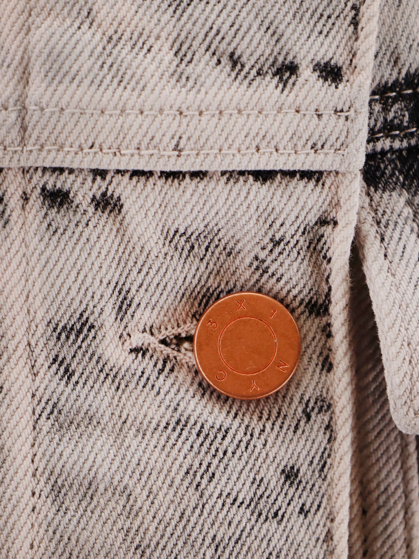 Bleached denim jacket