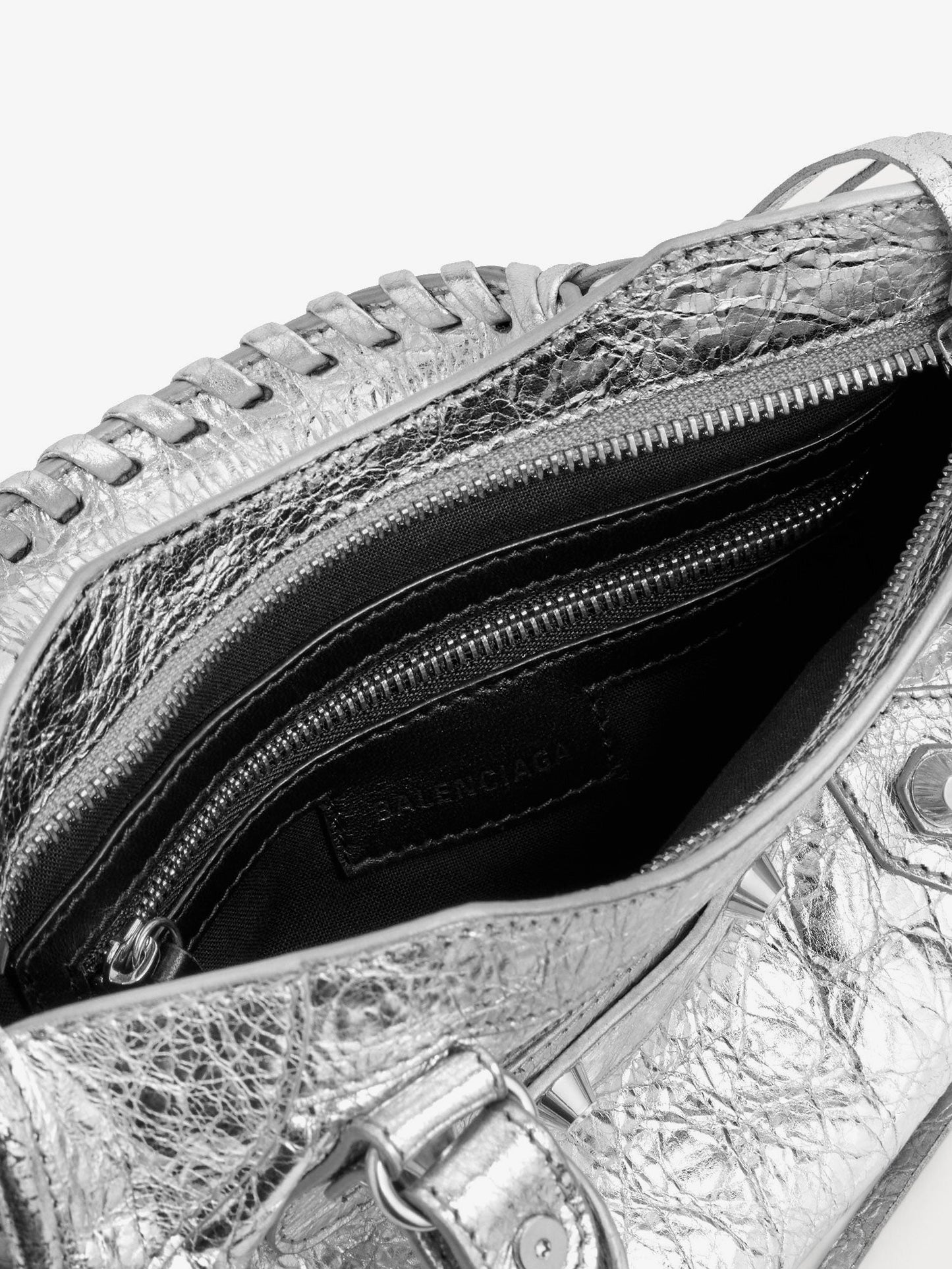 Le City Mini metallic leather crossbody bag