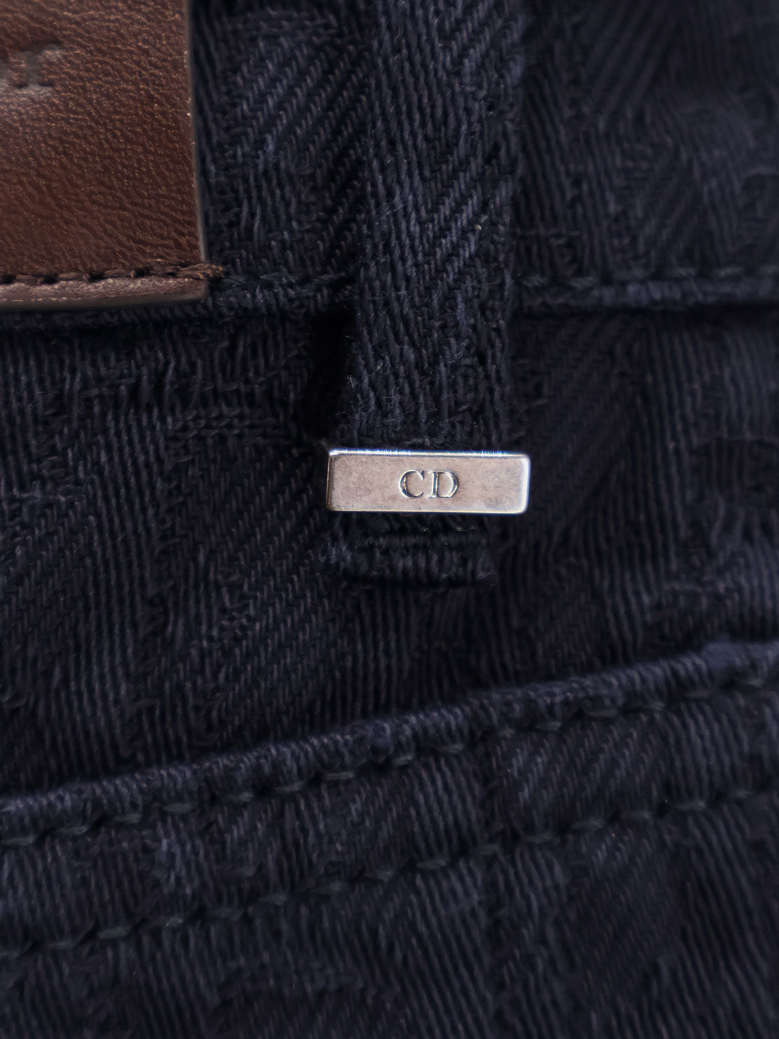 Cotton jeans with all-over Dior Oblique motif