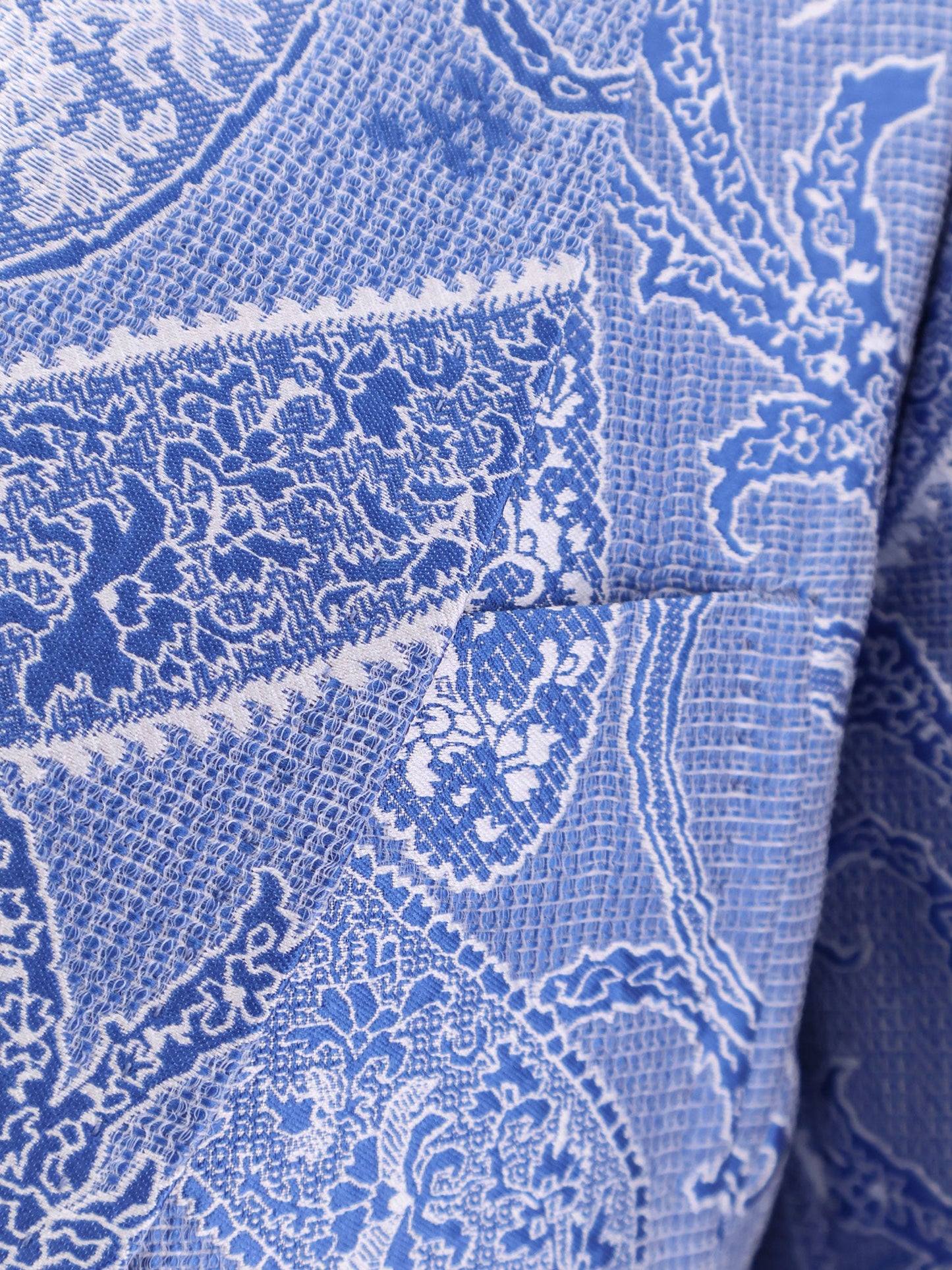 Silk blend single-breasted blazer