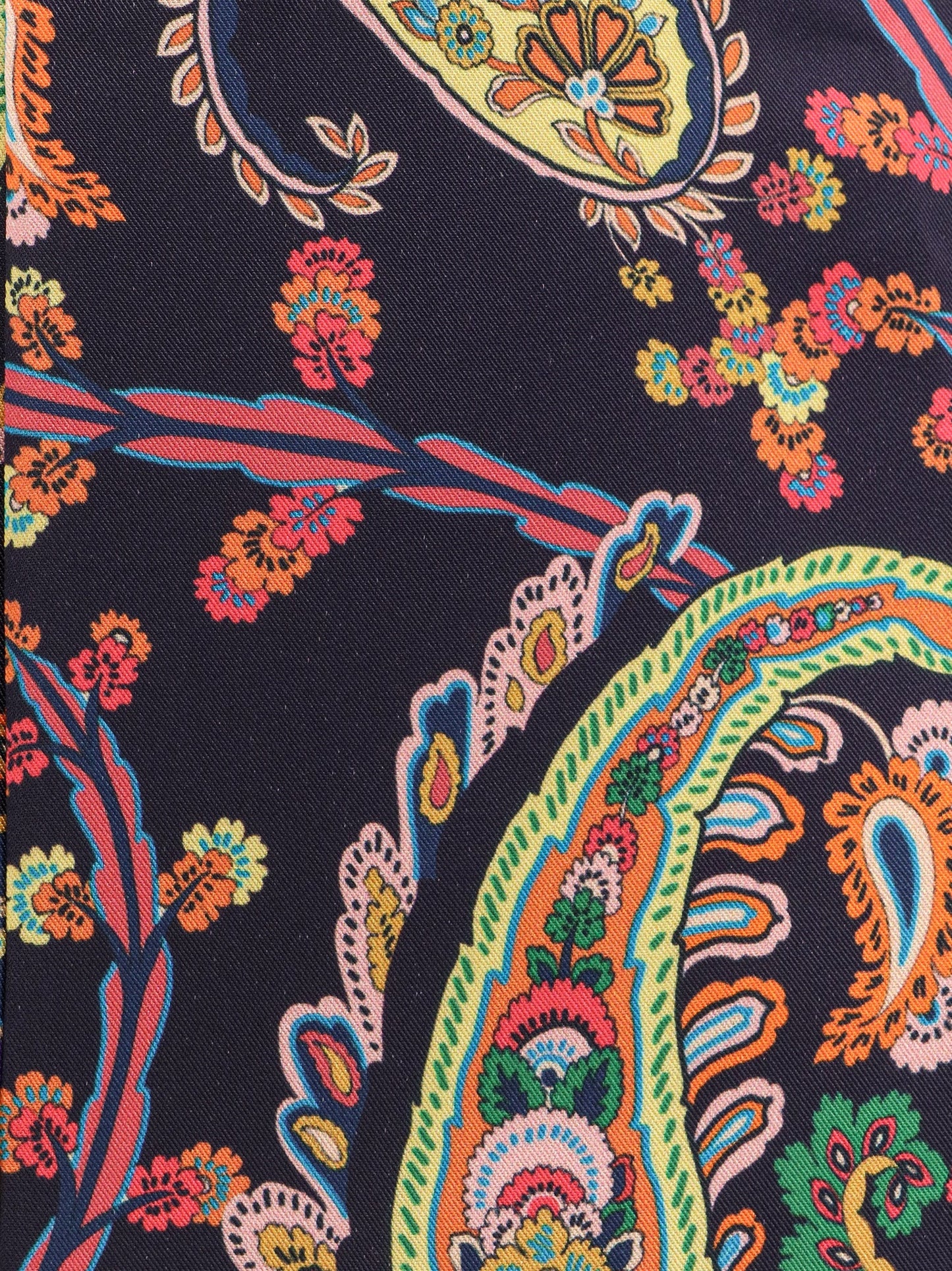 Multicolor fabric trousers