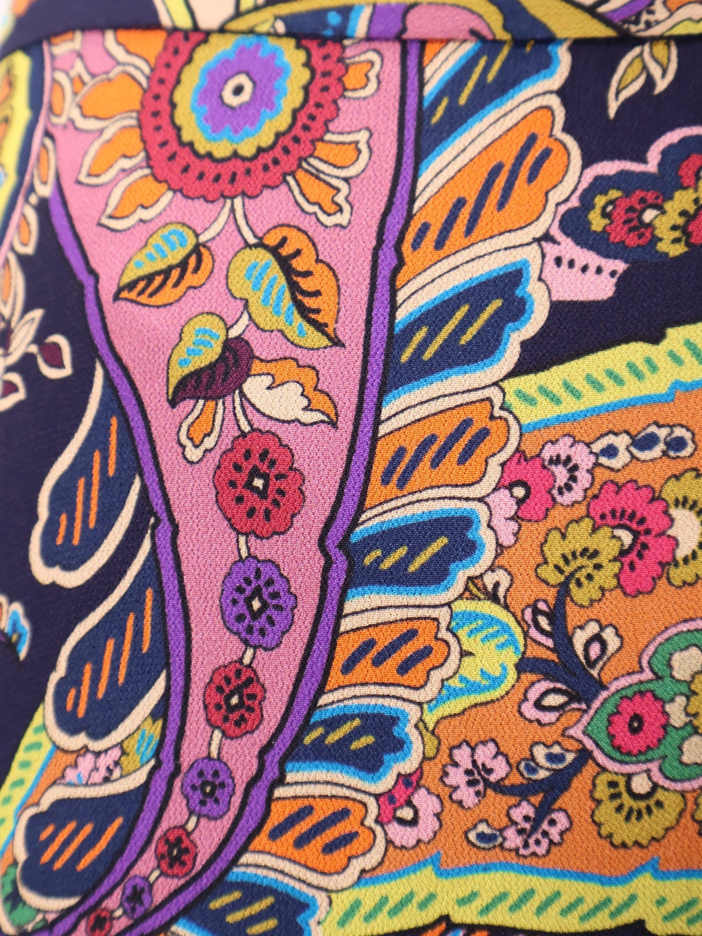 Multicolor viscose skirt