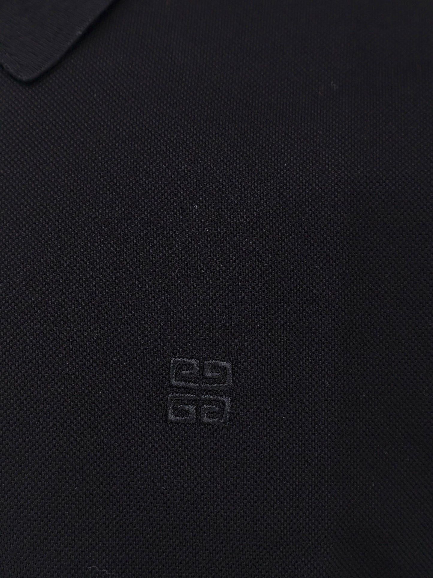Piqué cotton polo shirt with 4g embroidery