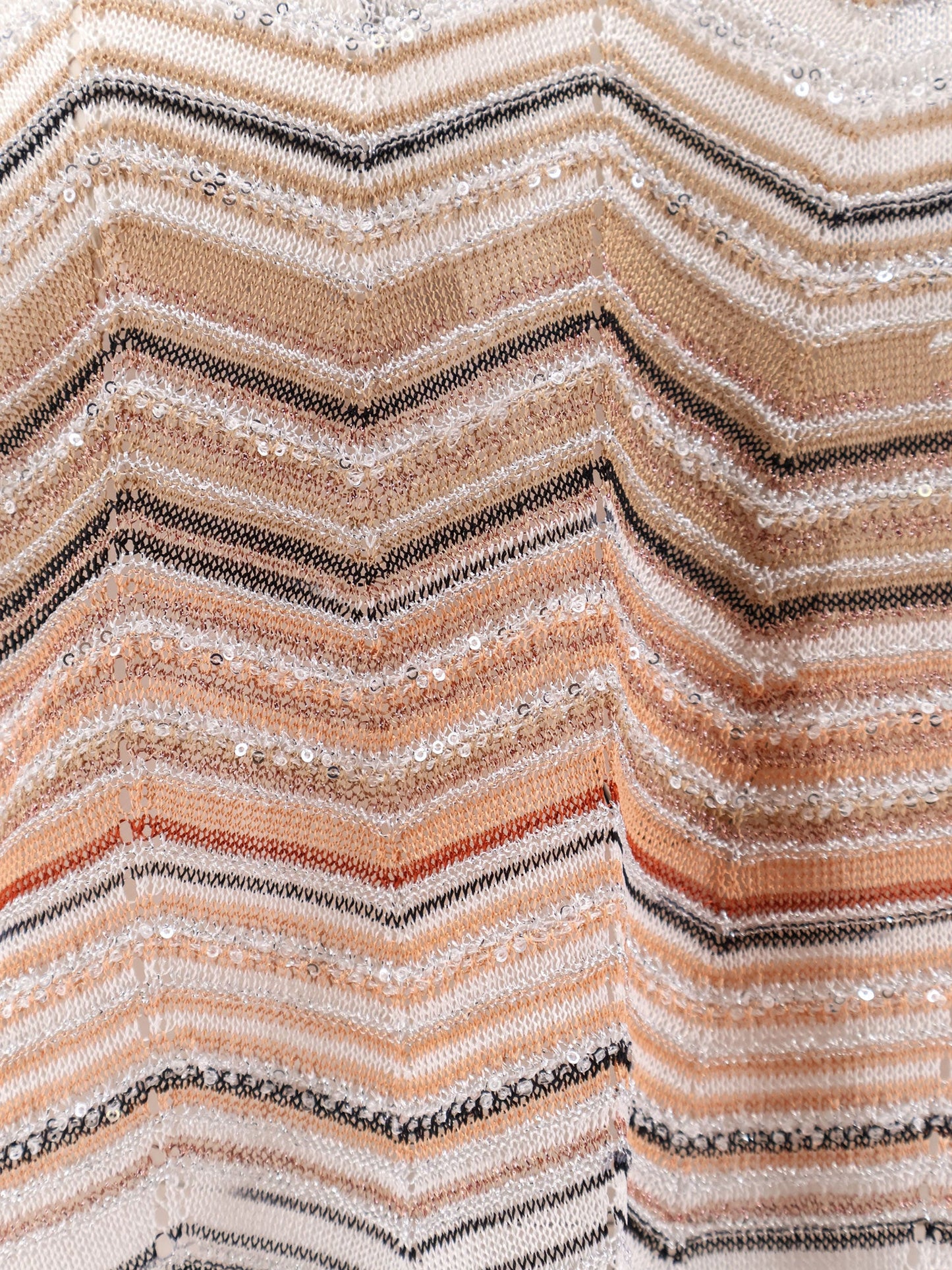 Multicolor viscose and metallic fiber sweater