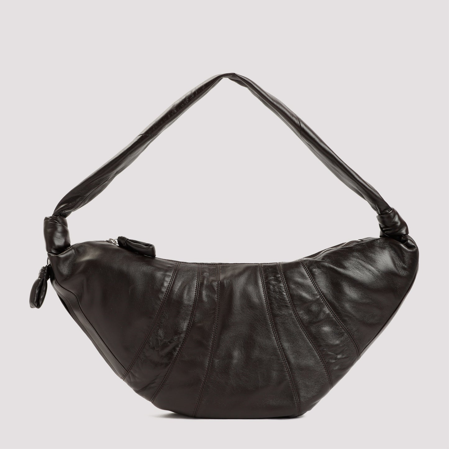 leather large croissant bag-image-1