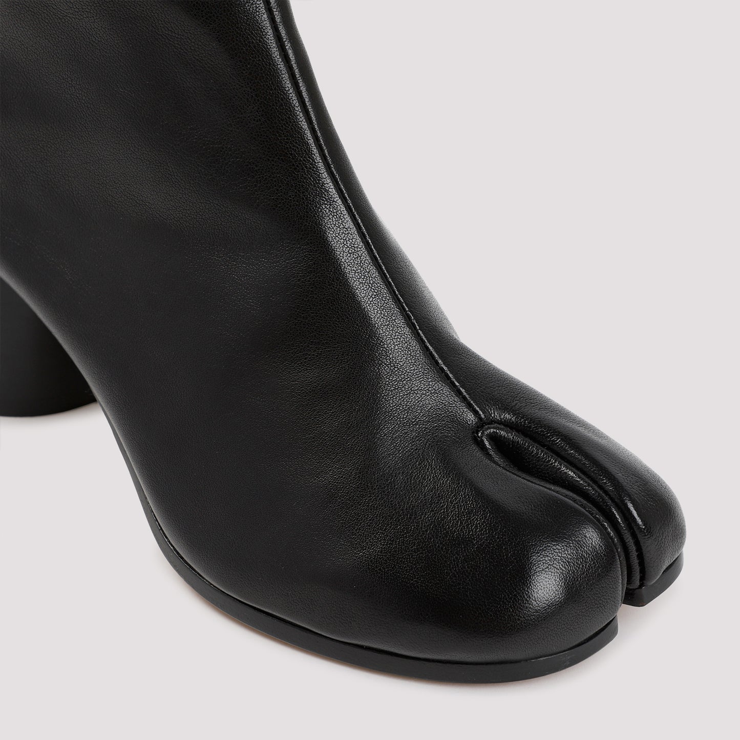 Black Leather Tabi Boots