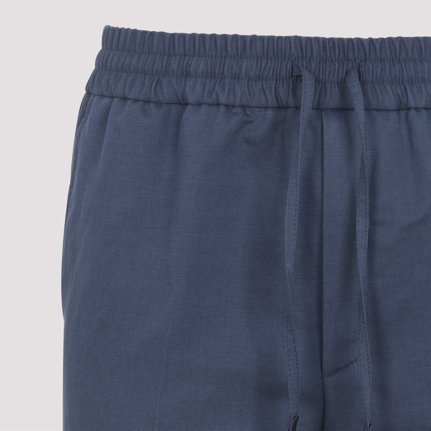 Blue Asolo Linen and Cotton Pants