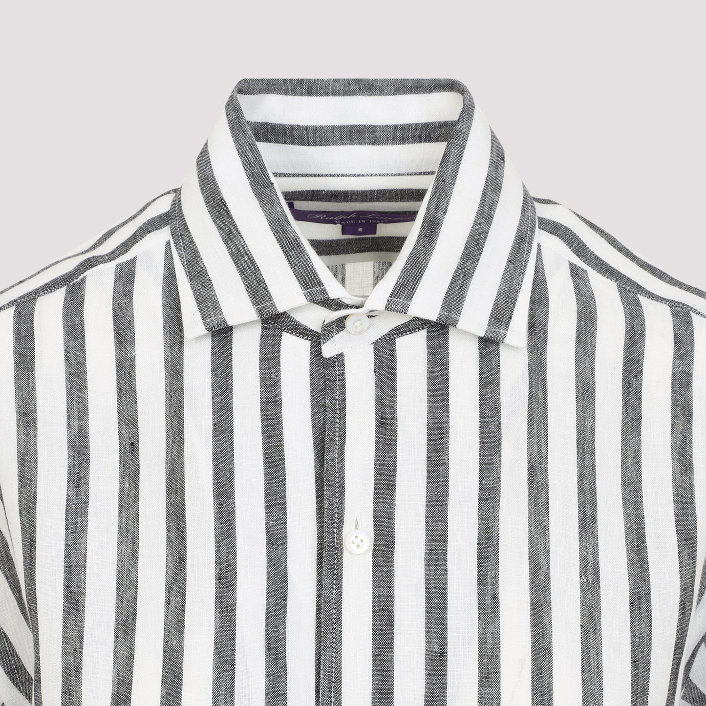 Black and White Capri Linen Shirt